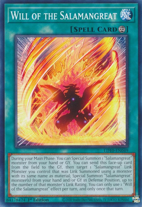 Will of the Salamangreat (LD10-EN049) [Legendary Duelists: Soulburning Volcano]