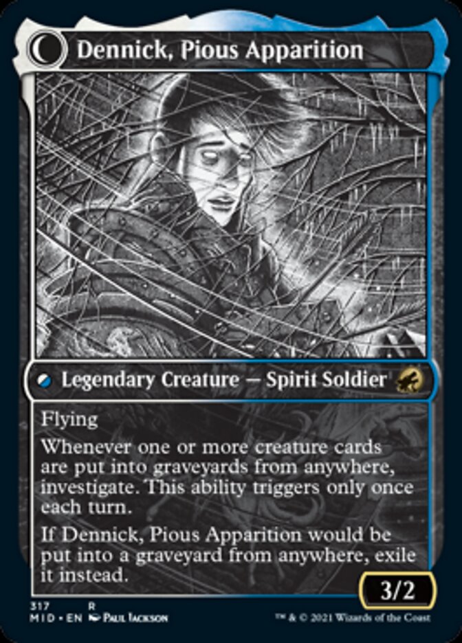 Dennick, Pious Apprentice (Showcase) (317) [Innistrad: Midnight Hunt]