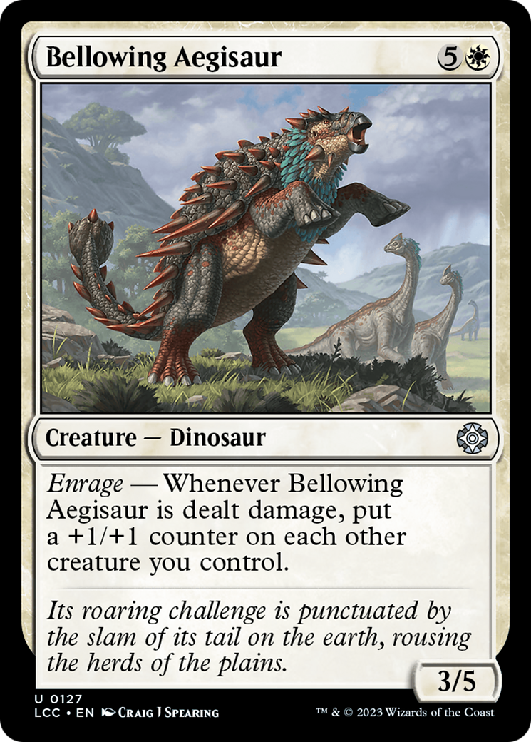 Bellowing Aegisaur (127) [Commander: The Lost Caverns of Ixalan]