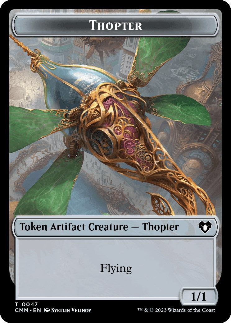 Thopter // Spider Double-Sided Token (47 // 36) [Commander Masters]