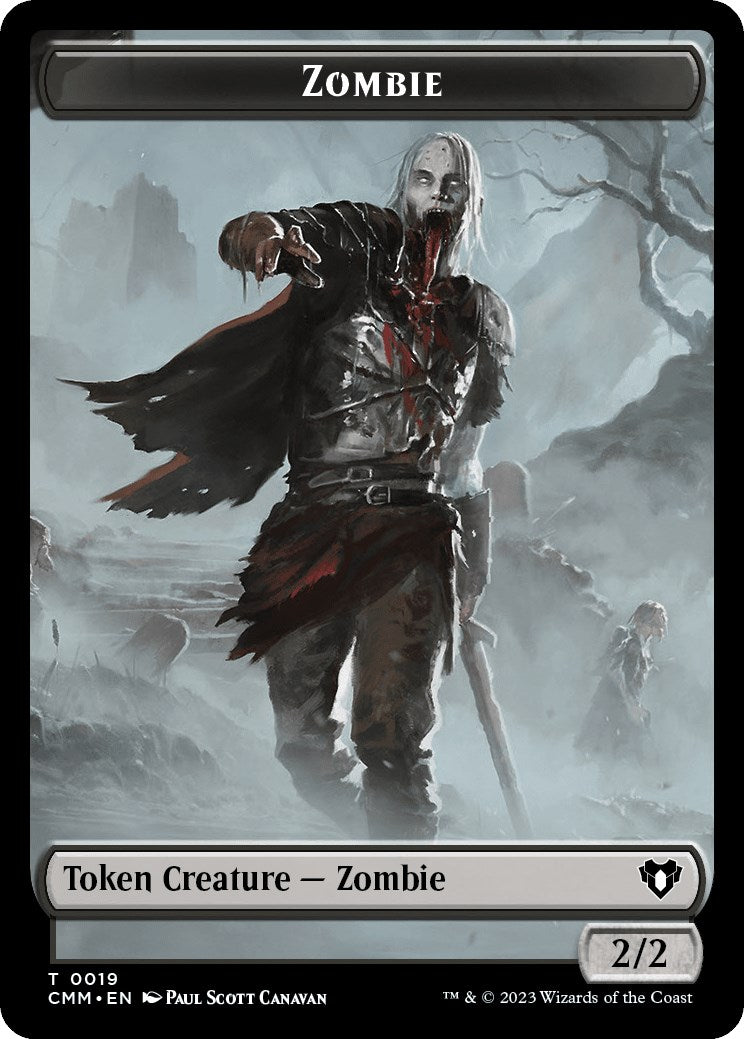 Zombie (0019) // Demon Double-Sided Token (19 // 15) [Commander Masters]