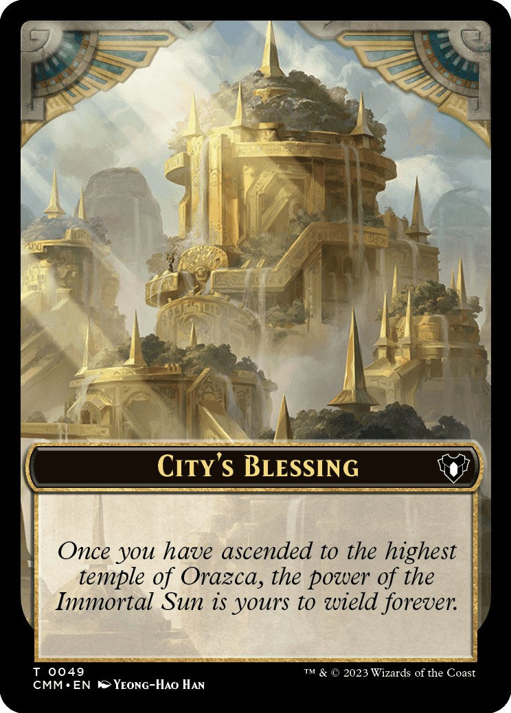 City's Blessing // Elf Druid Double-Sided Token (49 // 32) [Commander Masters]