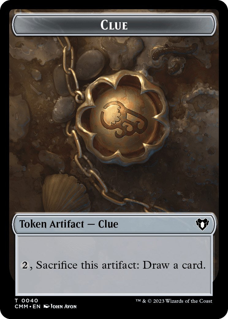Clue // Graveborn Double-Sided Token (40 // 38) [Commander Masters]