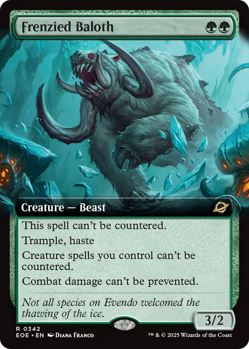 Frenzied Baloth (Extended Art) [Edge of Eternities]