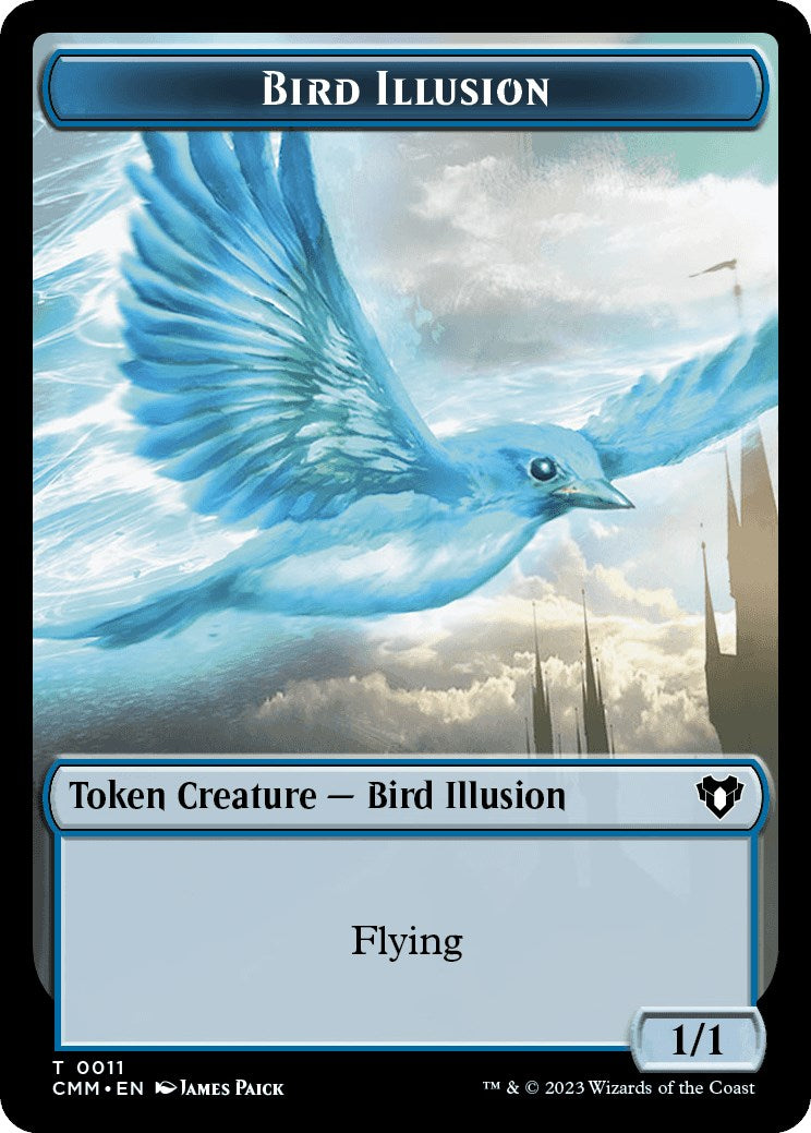 City's Blessing // Bird Illusion Double-Sided Token (49 // 11) [Commander Masters]