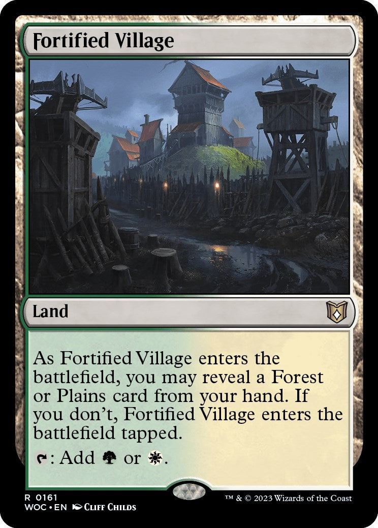 Fortified Village (161) [Commander: Wilds of Eldraine]