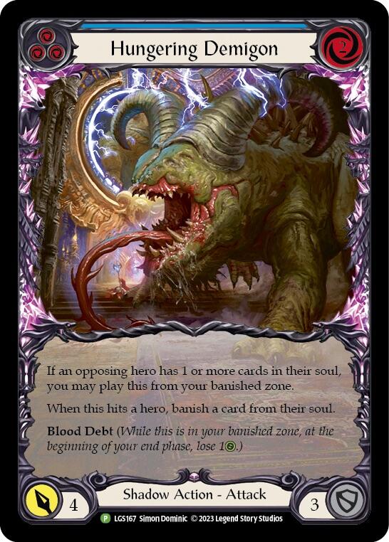 Hungering Demigon (Blue) - LGS167 (LGS167) [Flesh and Blood: Promo Cards]