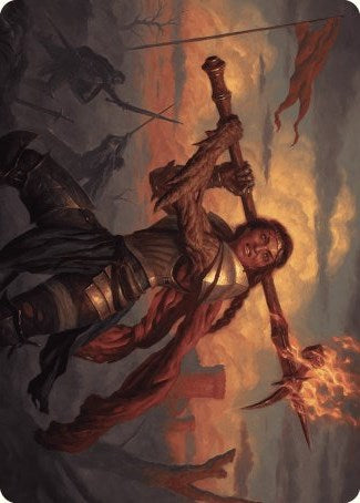 Imodane, the Pyrohammer Art Card (18) [Art Series: Wilds of Eldraine]