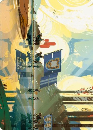 Knightly Valor Art Card (63) [Art Series: Wilds of Eldraine]