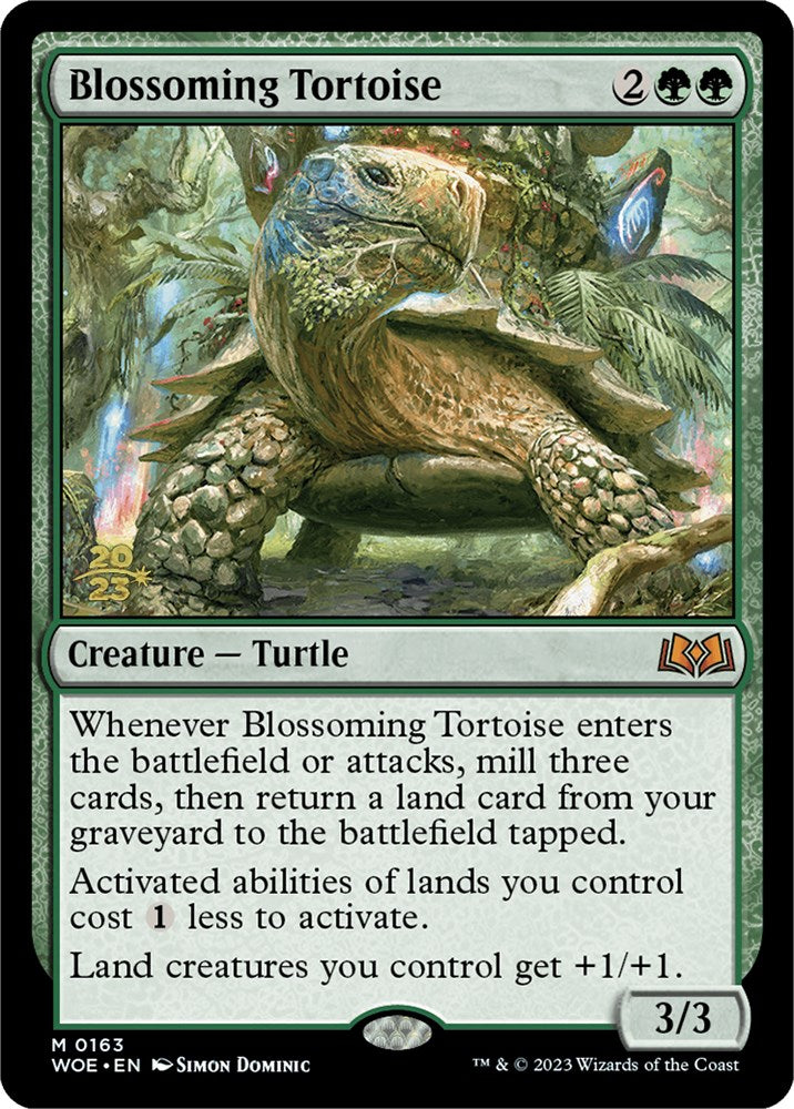 Blossoming Tortoise (163) [Prerelease Cards]