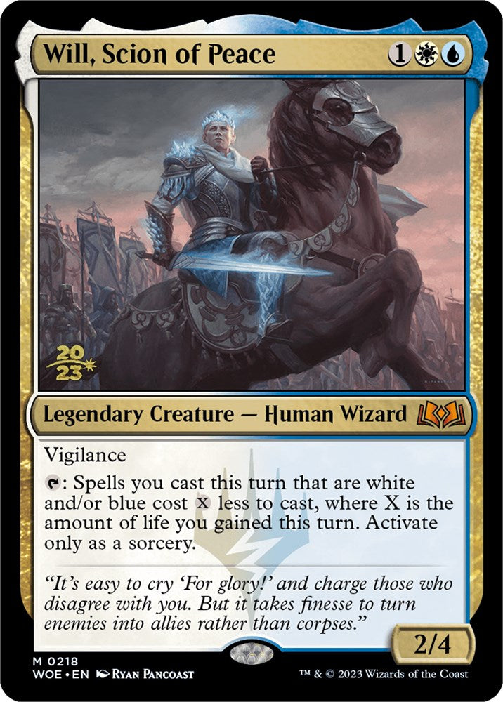 Will, Scion of Peace (218) [Prerelease Cards]