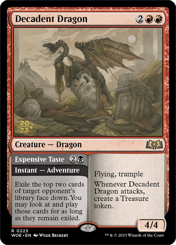 Decadent Dragon (223) [Promo Pack: Wilds of Eldraine]