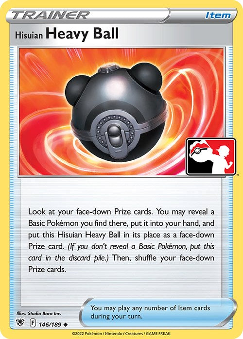 Hisuian Heavy Ball (146/189) [Prize Pack Series Cards]