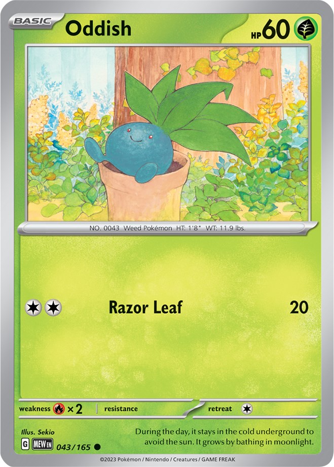 Oddish (043/165) [SV: Scarlet & Violet 151]