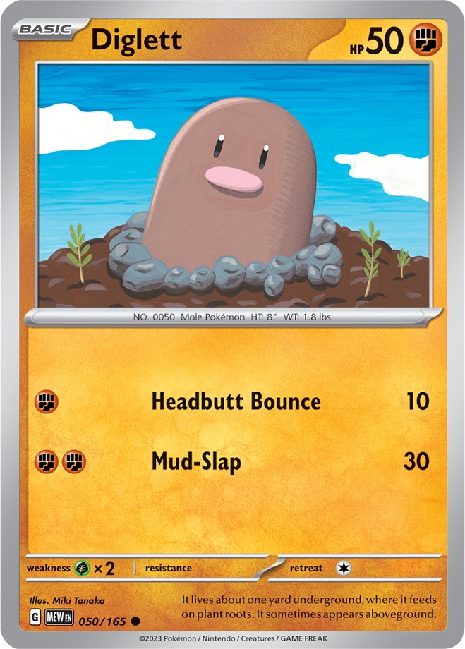 Diglett (050/165) [SV: Scarlet & Violet 151]