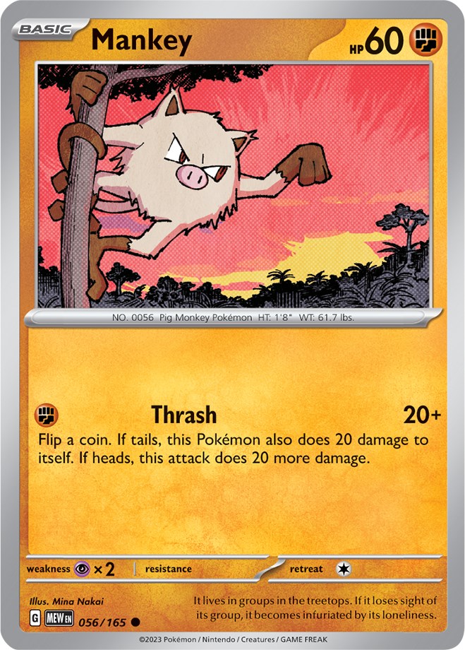 Mankey (056/165) [SV: Scarlet & Violet 151]
