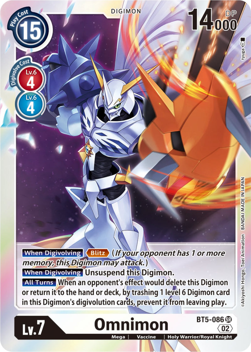 Omnimon (Resurgence Booster Reprint) (BT5-086 SR) [Resurgence Booster]