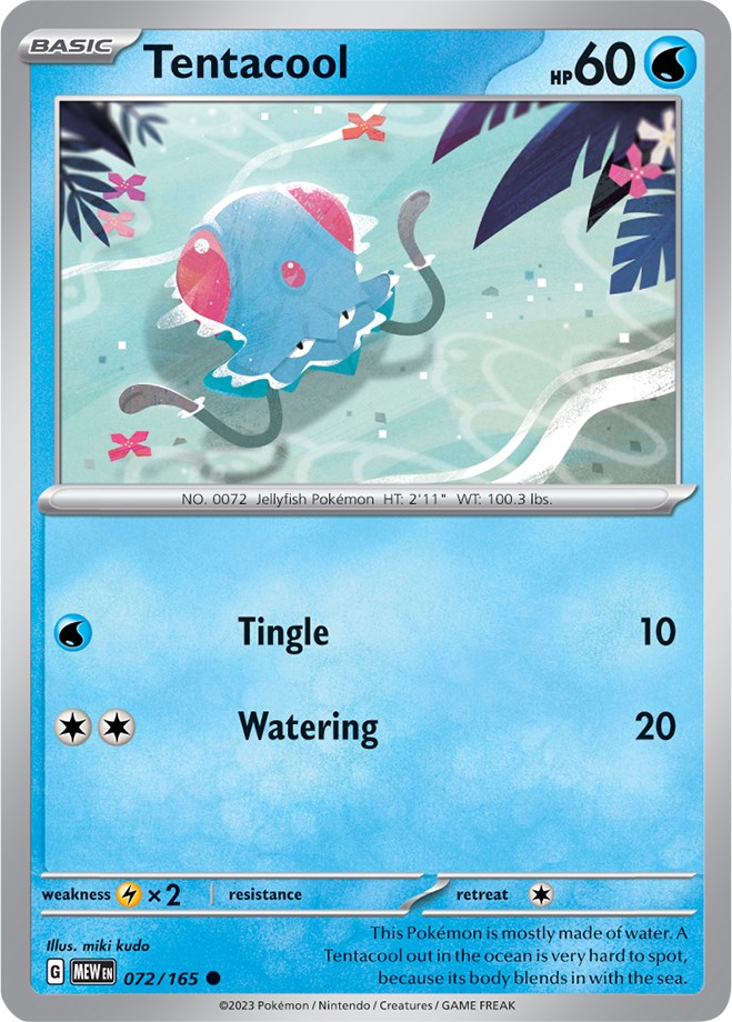Tentacool (072/165) [SV: Scarlet & Violet 151]