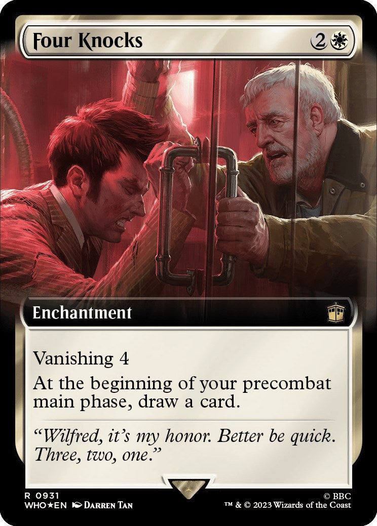 Four Knocks (Extended Art) (Surge Foil) (931) [Universes Beyond: Doctor Who]