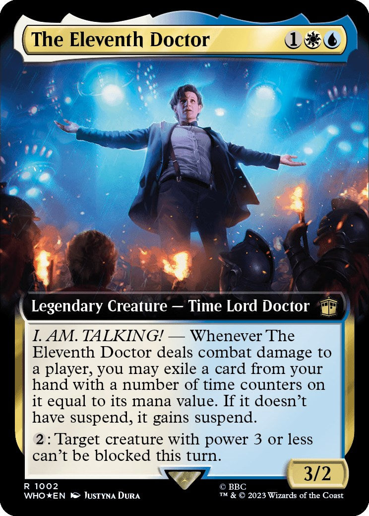The Eleventh Doctor (Extended Art) (Surge Foil) (1002) [Universes Beyond: Doctor Who]