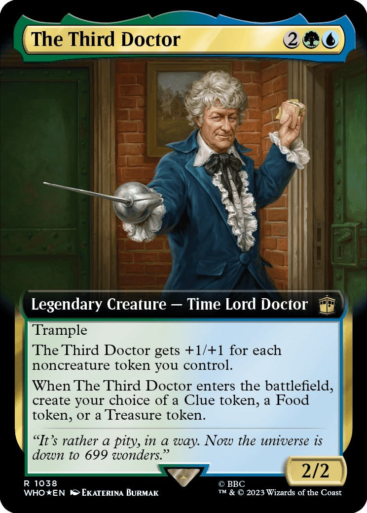 The Third Doctor (Extended Art) (Surge Foil) (1038) [Universes Beyond: Doctor Who]