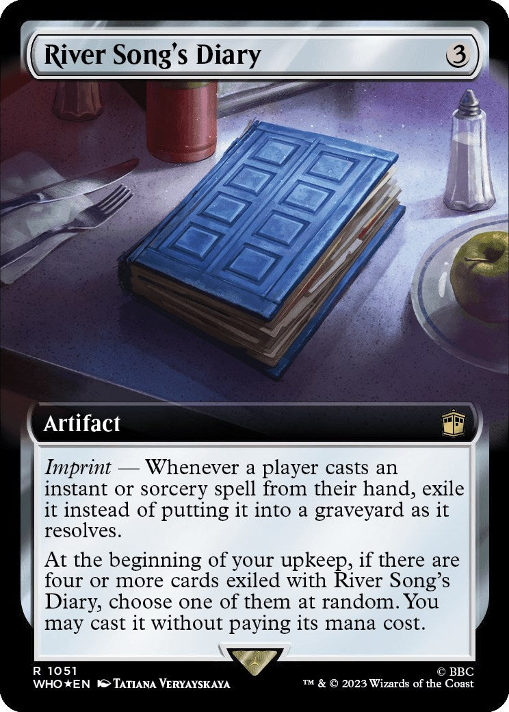 River Song's Diary (Extended Art) (Surge Foil) (1051) [Universes Beyond: Doctor Who]