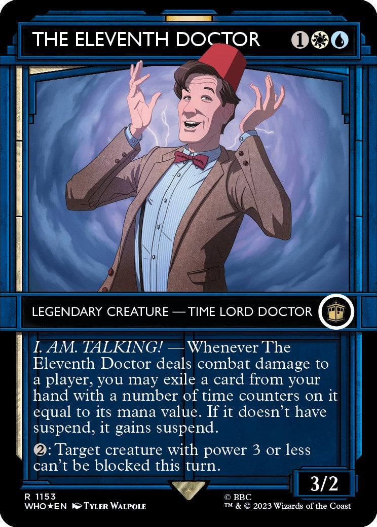 The Eleventh Doctor (Showcase) (Surge Foil) (1153) [Universes Beyond: Doctor Who]