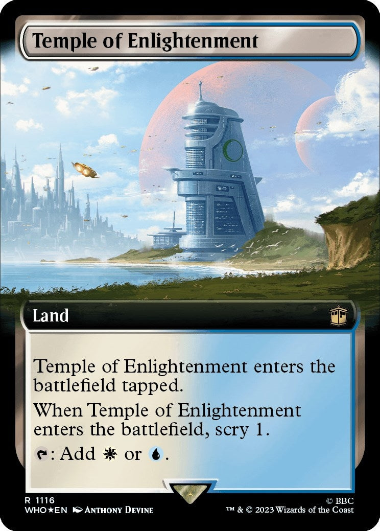Temple of Enlightenment (Extended Art) (Surge Foil) (1116) [Universes Beyond: Doctor Who]