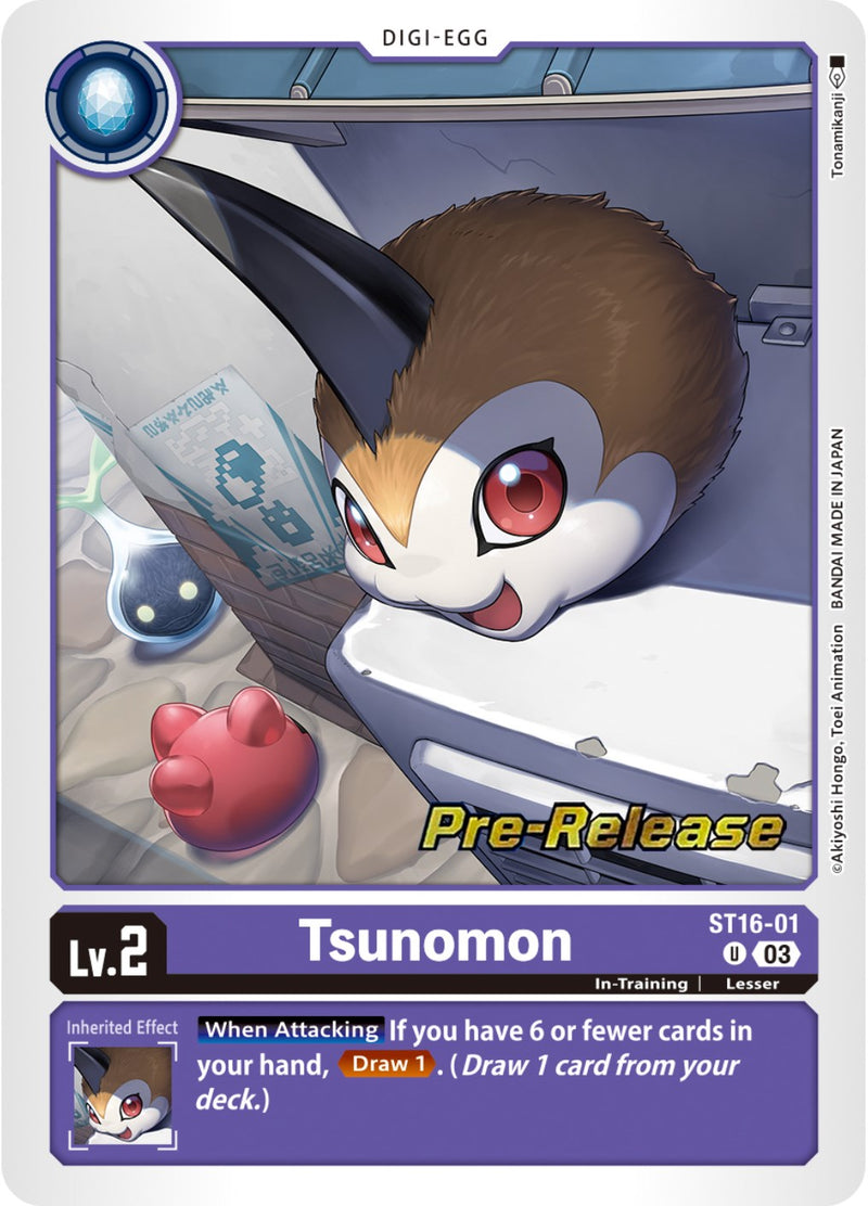 Tsunomon (ST16-01 U) [Starter Deck 16: Wolf of Friendship Pre-Release Cards]