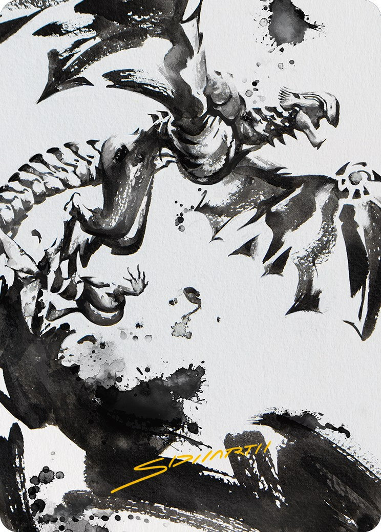 Quicksilver Fisher Art Card (Gold-Stamped Signature) (68) [Art Series: Phyrexia: All Will Be One]