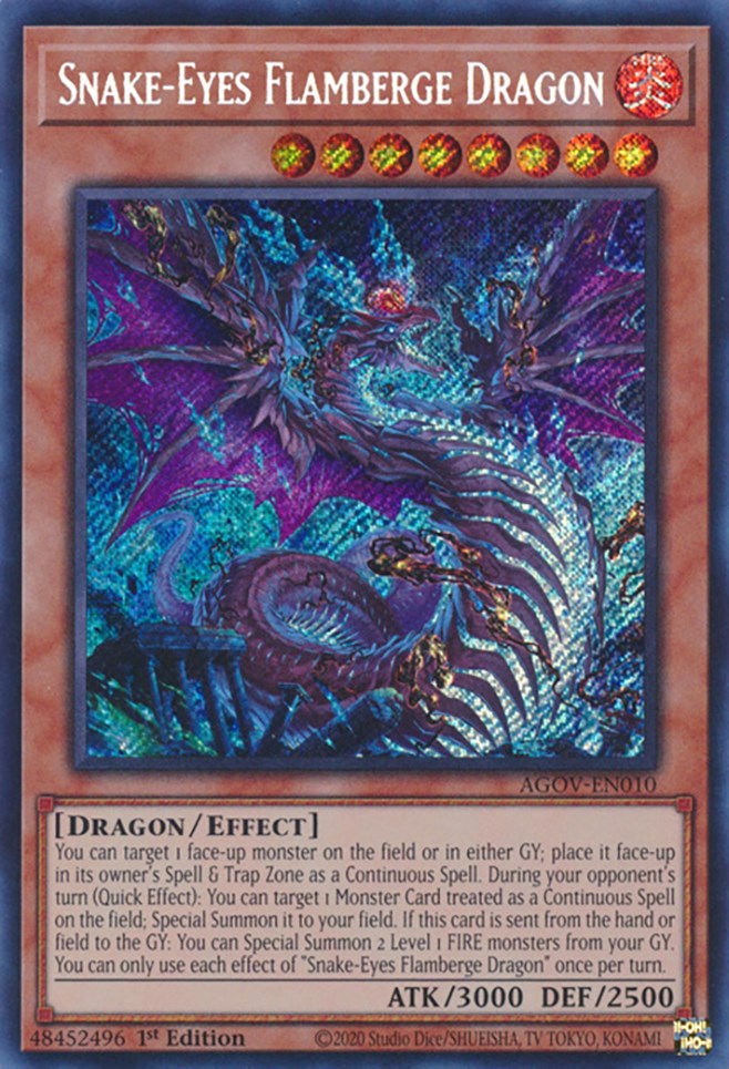 Snake-Eyes Flamberge Dragon (AGOV-EN010) [Age of Overlord]