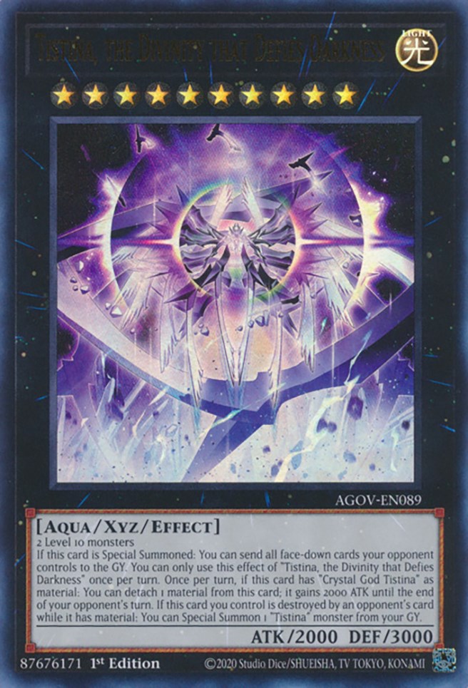 Tistina, the Divinity that Defies Darkness (AGOV-EN089) [Age of Overlord]
