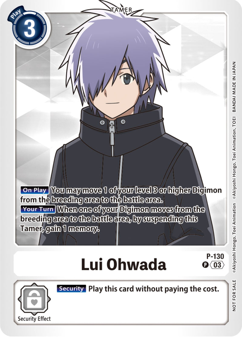Lui Ohwada - P-130 (NYCC 2023 Demo Deck) (P-130 P) [Digimon Demo Deck Exclusive Cards]