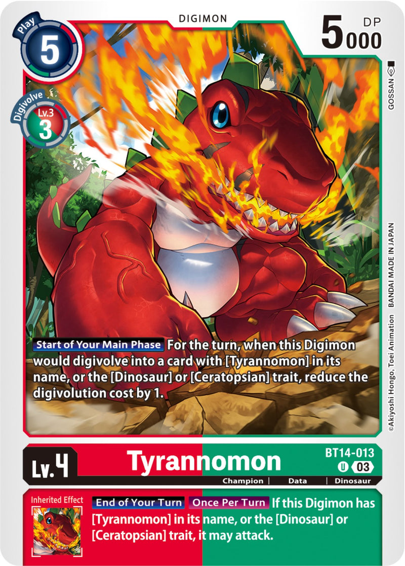 Tyrannomon (BT14-013 U) [Blast Ace]