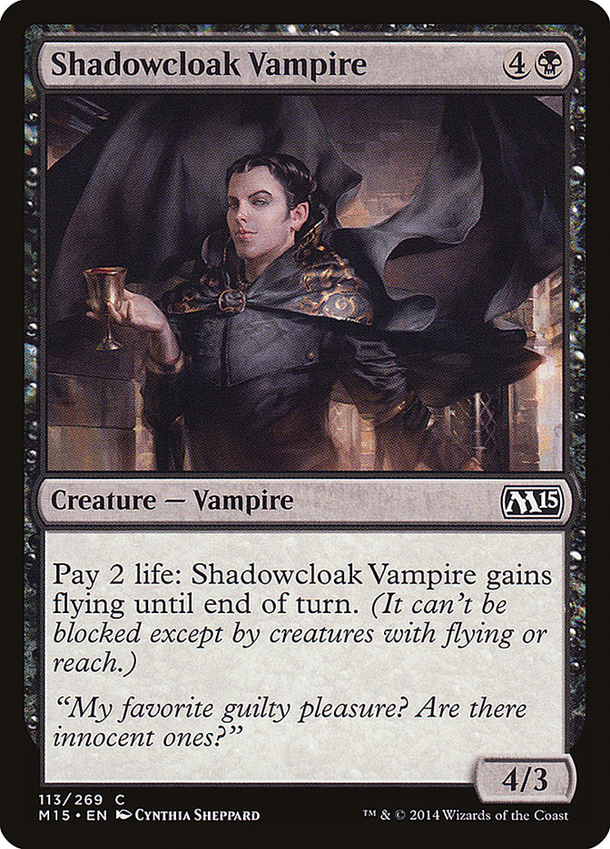 Shadowcloak Vampire (113) [Magic 2015 (M15)]