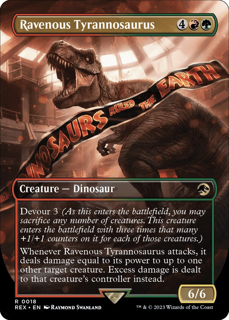 Ravenous Tyrannosaurus (Borderless) (18) [Universes Beyond: Jurassic World Collection]