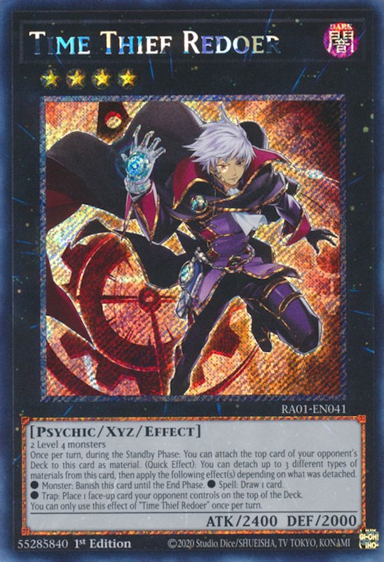 Time Thief Redoer (Platinum Secret Rare) (RA01-EN041) [25th Anniversary Rarity Collection]