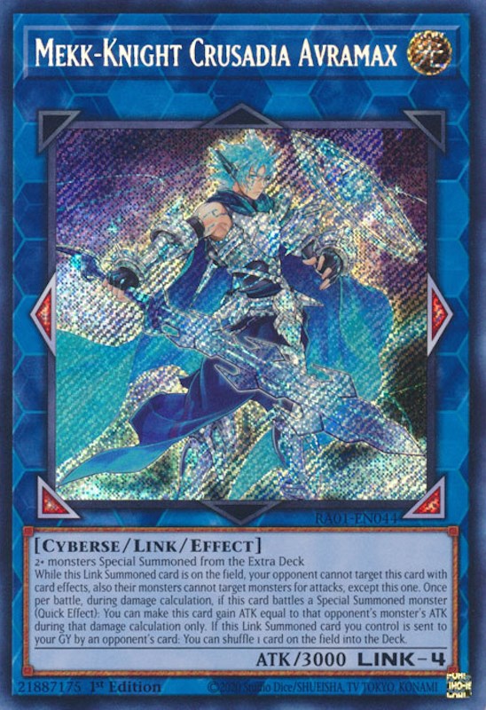 Mekk-Knight Crusadia Avramax (Secret Rare) (RA01-EN044) [25th Anniversary Rarity Collection]