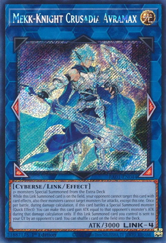 Mekk-Knight Crusadia Avramax (Platinum Secret Rare) (RA01-EN044) [25th Anniversary Rarity Collection]