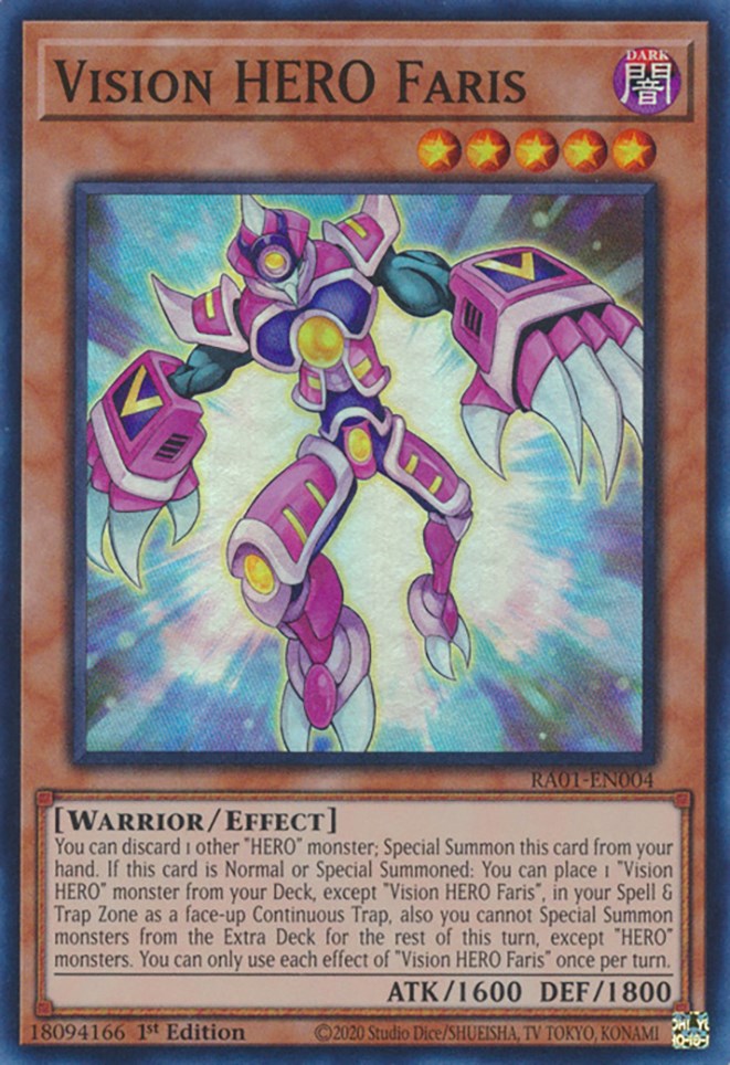 Vision HERO Faris (RA01-EN004) [25th Anniversary Rarity Collection]