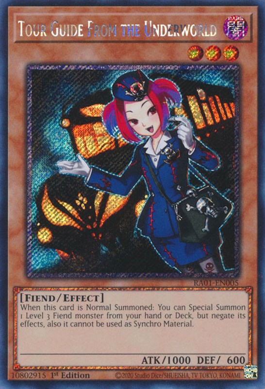 Tour Guide From the Underworld (Platinum Secret Rare) (RA01-EN005) [25th Anniversary Rarity Collection]