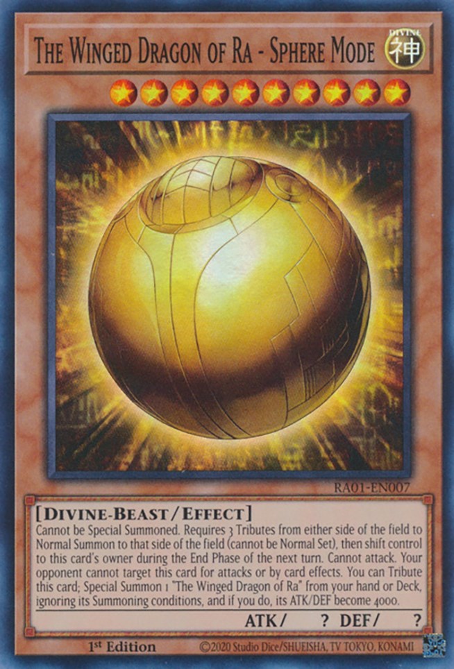The Winged Dragon of Ra - Sphere Mode (RA01-EN007) [25th Anniversary Rarity Collection]