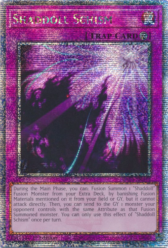 Shaddoll Schism (Quarter Century Secret Rare) (RA01-EN077) [25th Anniversary Rarity Collection]