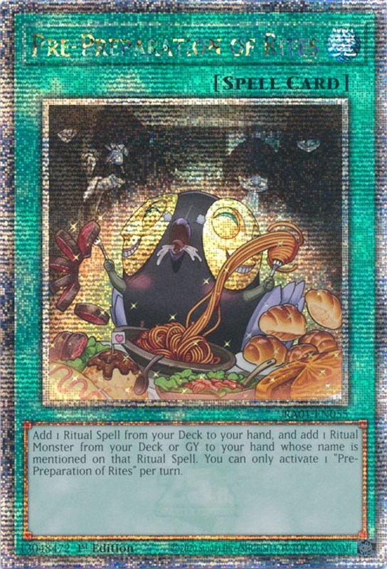 Pre-Preparation of Rites (Quarter Century Secret Rare) (RA01-EN055) [25th Anniversary Rarity Collection]