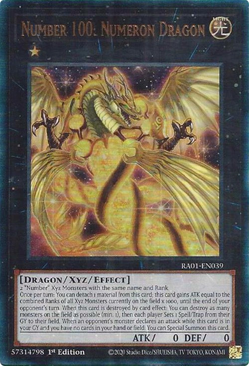 Number 100: Numeron Dragon (PUR) (RA01-EN039) [25th Anniversary Rarity Collection]