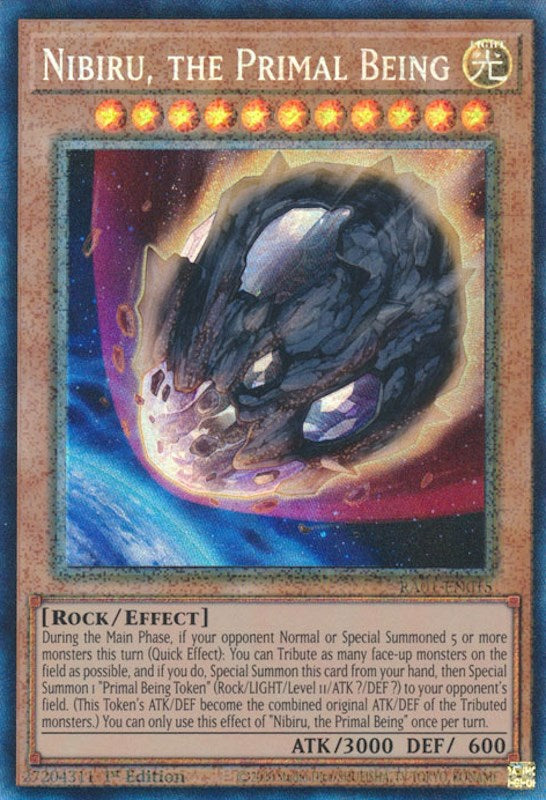 Nibiru, the Primal Being (PCR) (RA01-EN015) [25th Anniversary Rarity Collection]