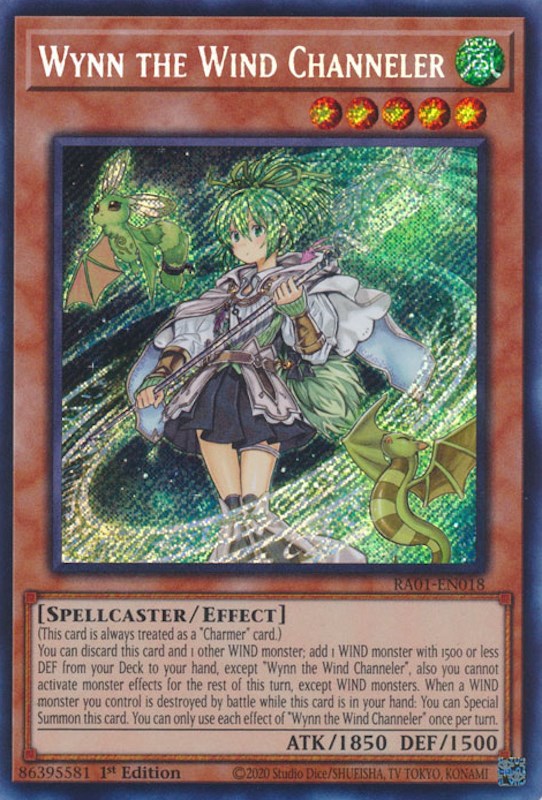 Wynn the Wind Channeler (Secret Rare) (RA01-EN018) [25th Anniversary Rarity Collection]