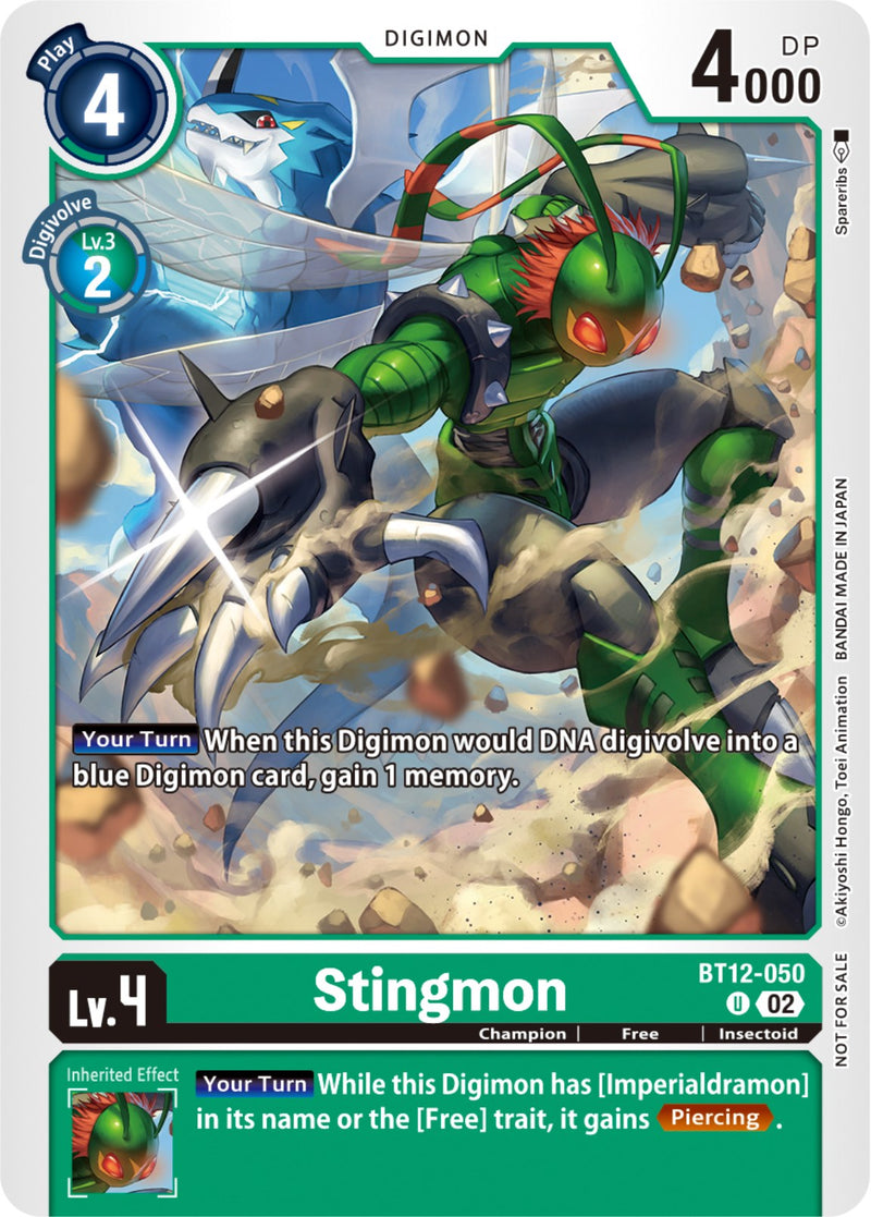 Stingmon (NYCC 2023 Demo Deck) (BT12-050 U) [Digimon Demo Deck Exclusive Cards]