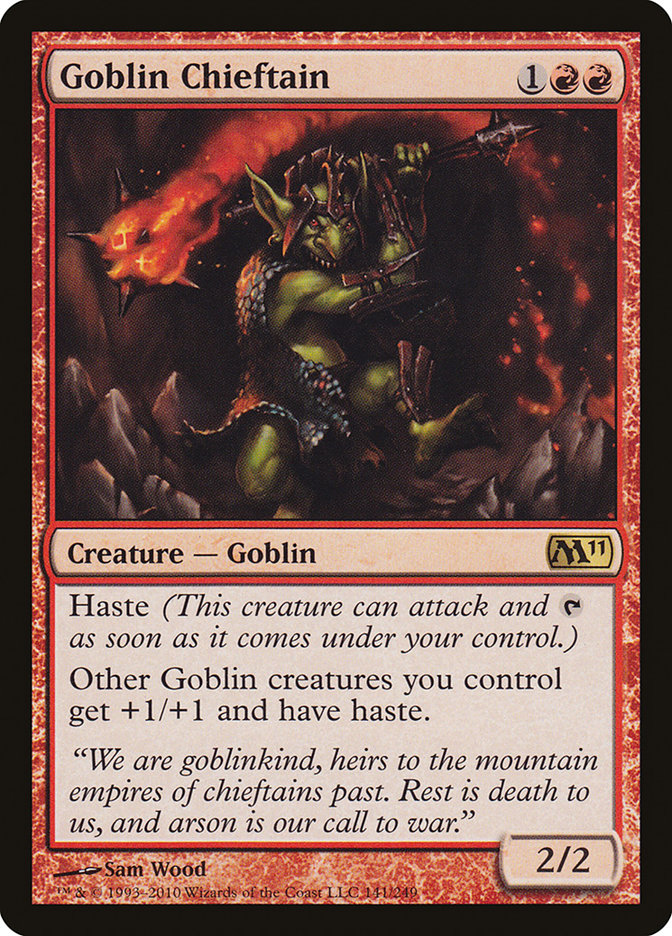 Goblin Chieftain (141) [Magic 2011 (M11)]