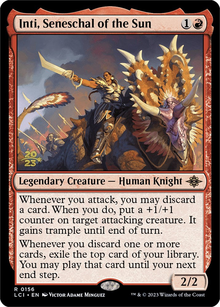 Inti, Seneschal of the Sun (156) [Prerelease Cards]